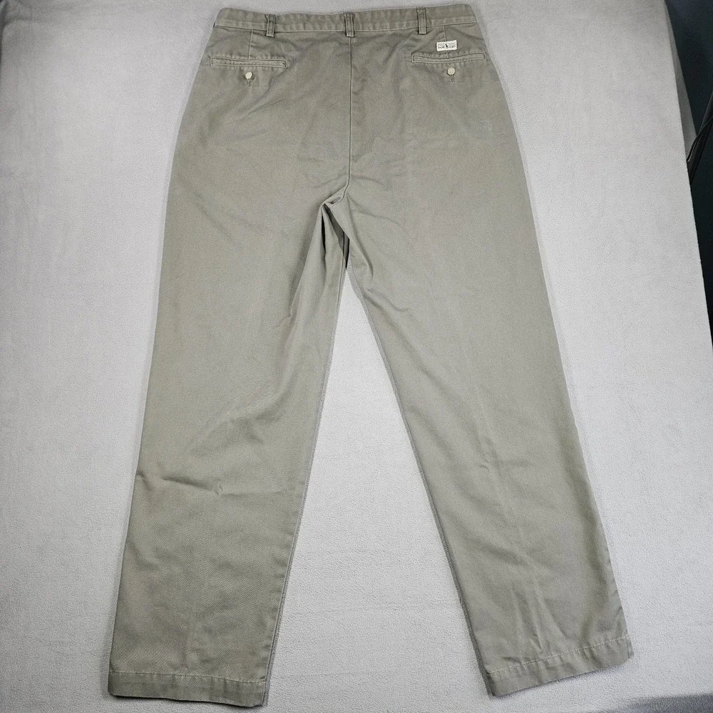 Vintage Polo Ralph Lauren Andrew Chino Pant Mens 38x32 Fits (37x31.5) Pleated